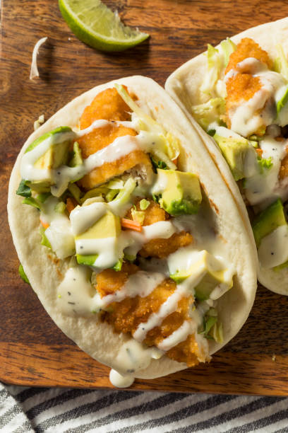 istock Homemade Fried Chicken Tacos 1368468383