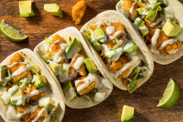 istock Homemade Fried Chicken Tacos 1368468390