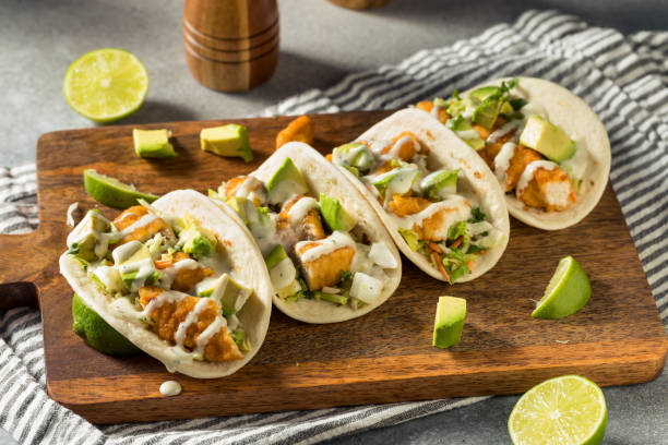 istock Homemade Fried Chicken Tacos 1368468394