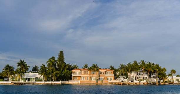 istock Luxury high end waterfront mansion homes in Palm Beach Florida 1368469046