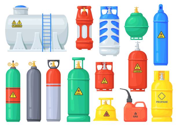 Cartoon Of The Gas Cylinder Illustrations, Royalty-Free Vector Graphics &  Clip Art - iStock