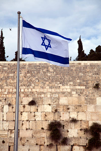 istock Israel Flag and The Wailing Wall 136847401