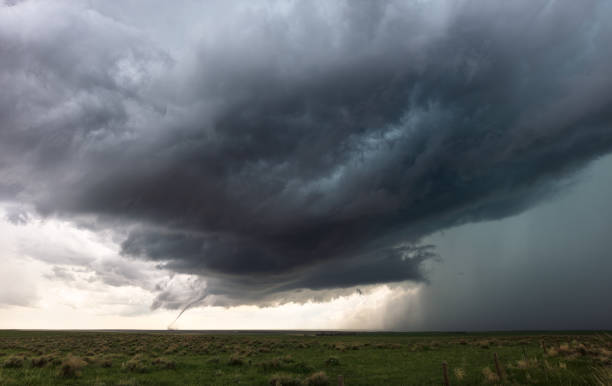 istock Tornado and ominous storm clouds 1368474354