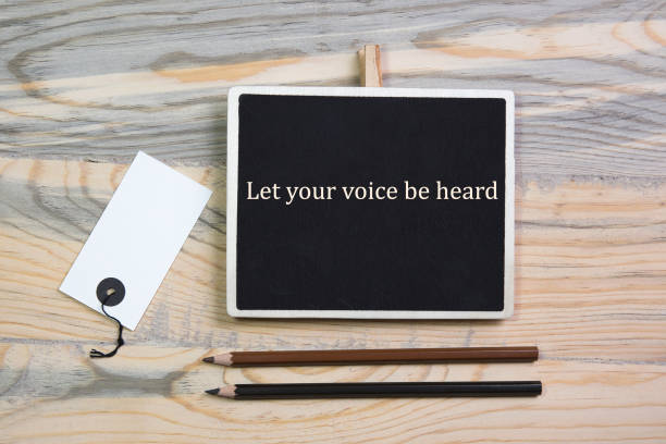 istock Let your voice be heard written chalk board 1368478590
