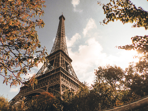 low angle view of the tour eiffel