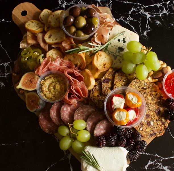 istock Meat and cheese charcuterie board 1368484100