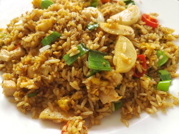 istock Petai fried rice on a white plate 1368489043