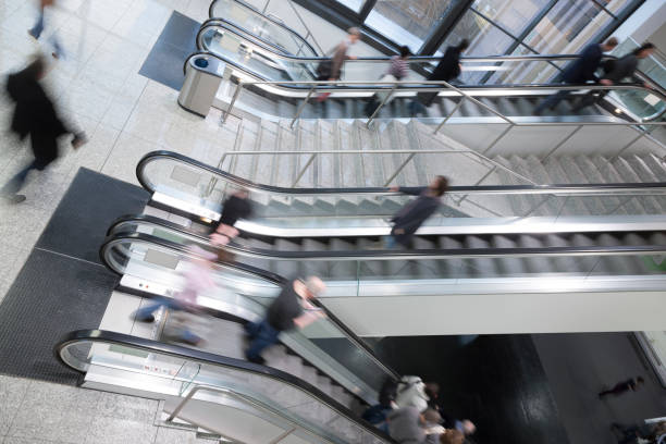 istock People on Stairs and Escalators, Blurred Motion 1368490755