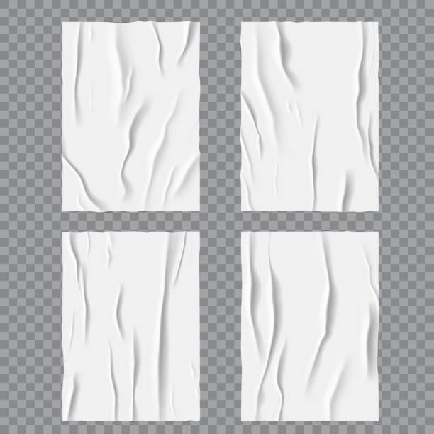istock White glued wet wrinkled or crumpled paper posters 1368496569