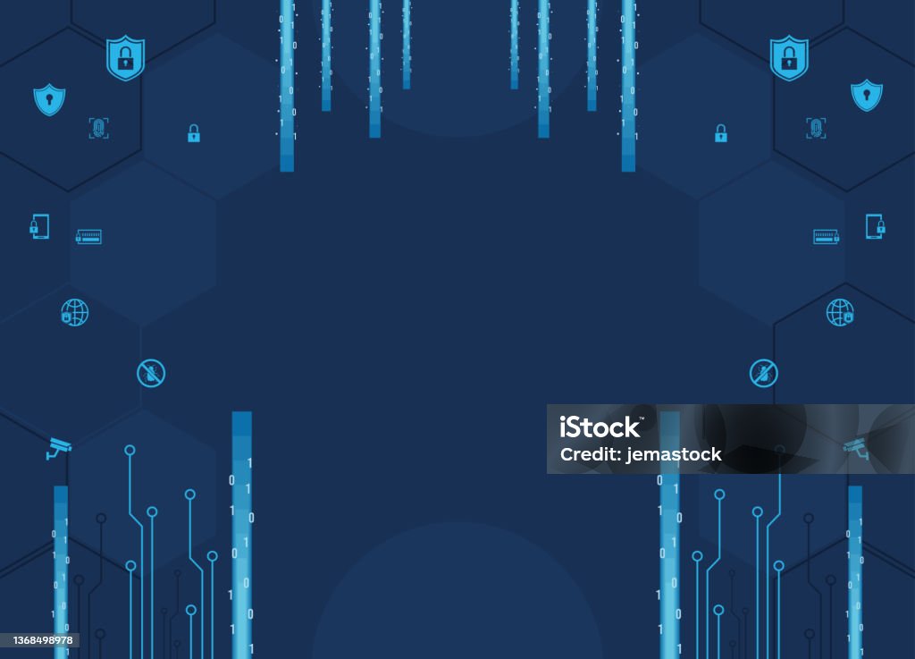 Cyber Security Background Stock Illustration - Download Image Now ...