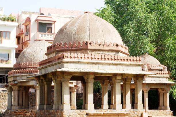Tughlaq period tombs at Hauz Khas Complex, New Delhi. stock photo