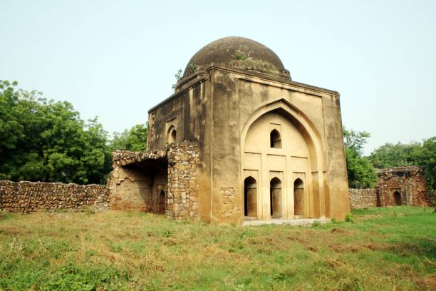 Tohfewala Gumbad Mosque, New Delhi stock photo