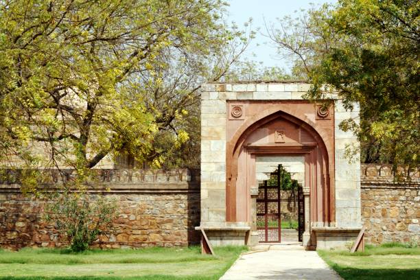 Gateway to Mohammadwali Mosque. stock photo