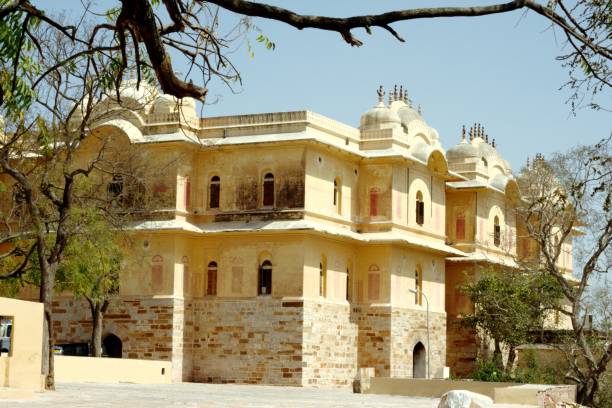 Madhavendra Palace at Nahargarh Fort in Jaipur. stock photo