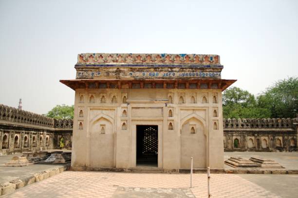 Jamali-Kamali's Tomb at Mehrauli Archaeological Park, New Delhi. stock photo