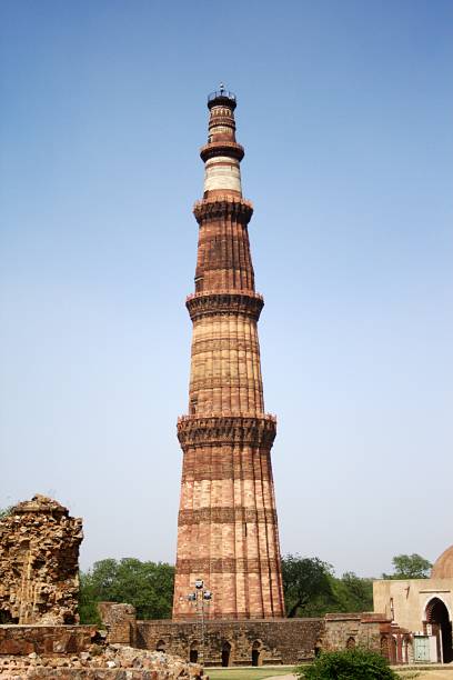 Qutub Minar, New Delhi stock photo