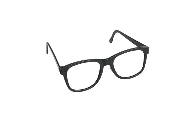 istock Black frame for classic glasses isolated on a white background. 1368505019