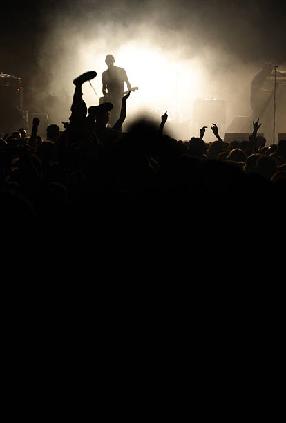 istock Band on the stage in a rock concert 136851330