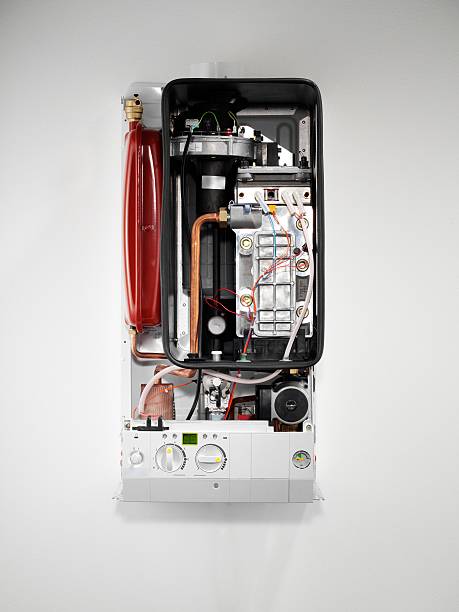 caldeira interno de hardware - water heater energy efficiency heat resourceful - fotografias e filmes do acervo