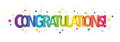 istock CONGRATULATIONS! colorful typography banner 1368531657