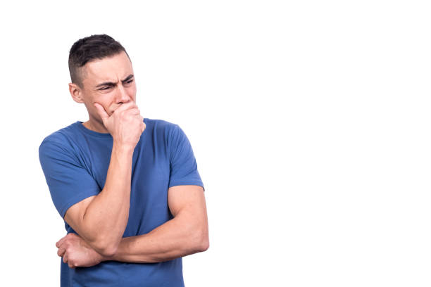 istock Portrait of a man thinking with a sad expression 1368534333