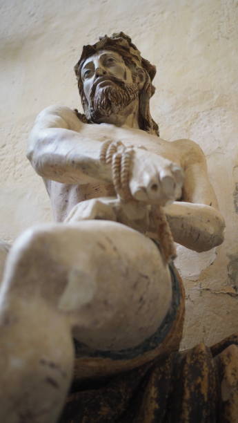 istock Figures in old church 1368536526