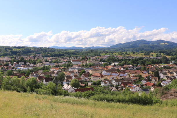 Sunny midsummer day in Wehr in the Black Forest