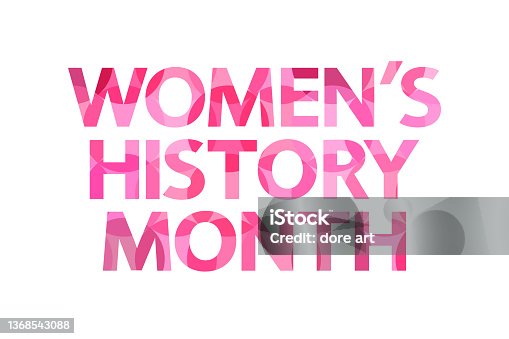 istock Women's History Month pink concept. 1368543088