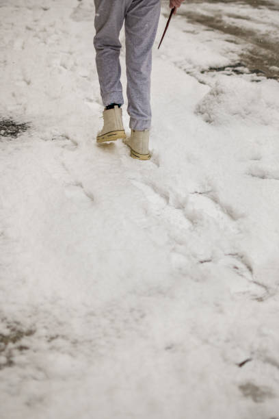 istock Walking on the first morning snow 1368545944