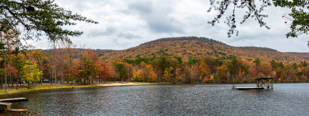Cheaha Lake panorama in autumn