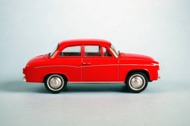 istock Miniature toy retro car. 1368551181