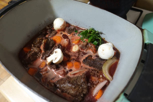 istock Stew being cooked in a Casserole  French cooking 1368551471