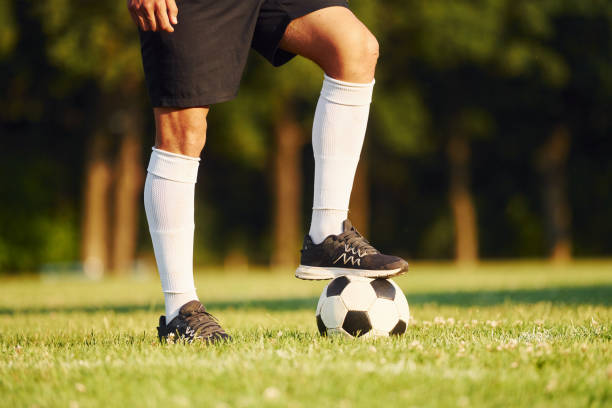 istock Young soccer player have training on the sportive field 1368552909