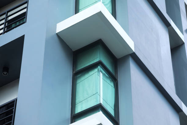 istock Corner of modern multi apartment condominium in Bangkok 1368559019