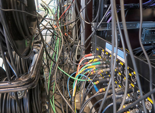 istock Mobile television station. TV Equipment in outside broadcasting van. 1368563002