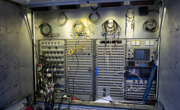istock Mobile television station. TV Equipment in outside broadcasting van. 1368563004