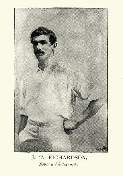 istock Tom Richardson an English cricketer, A fast bowler, Victorian 19th Century 1368563223