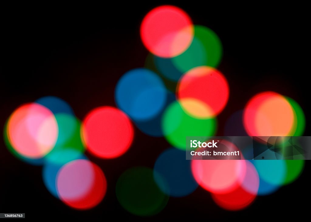 Luci di Natale astratto - Foto stock royalty-free di Arancione