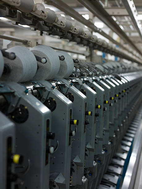 istock Spinning factory machinery 136857473