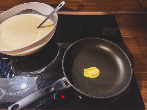 istock Finished pancake pond before frying. 1368576106