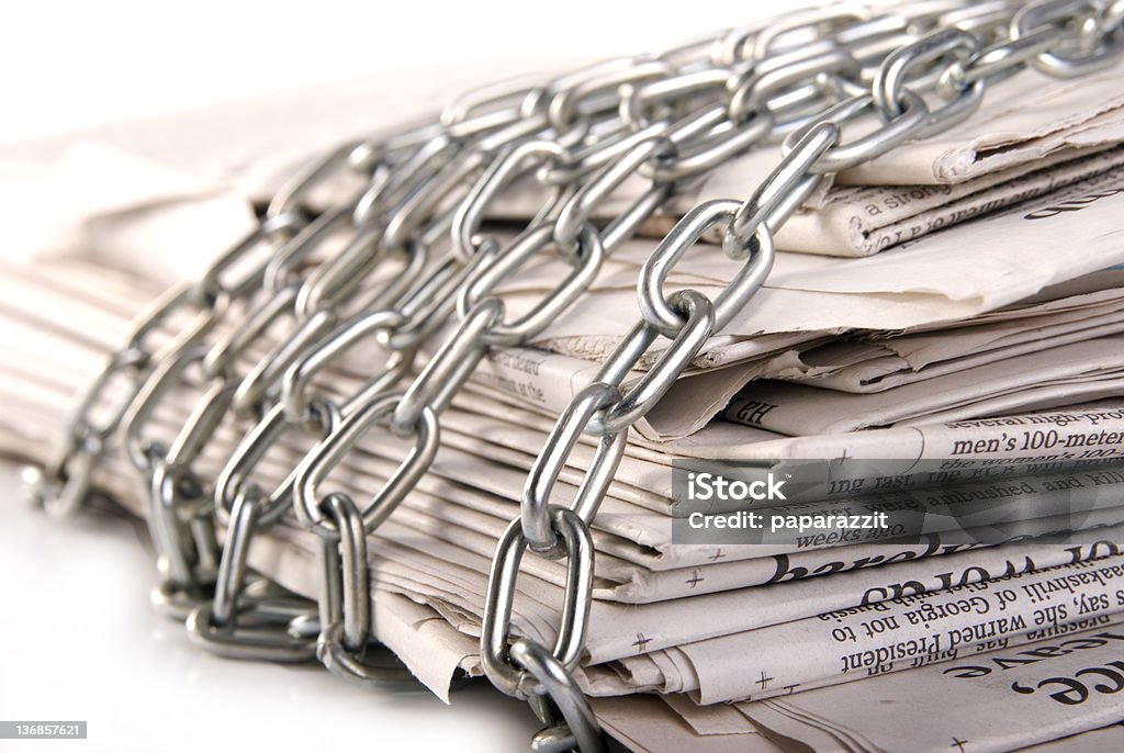 Giornali quotidiani - Foto stock royalty-free di Censura