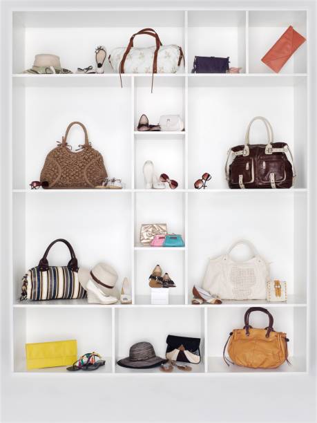istock Shelves filled with women's accessories 136857650
