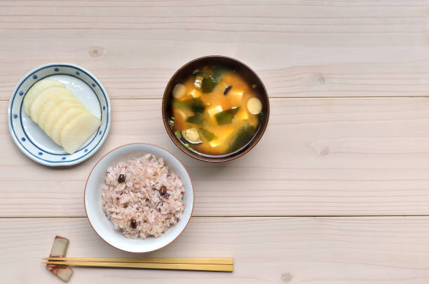 istock A Bowl of Rice & Miso-Soup on the Table 1368577867