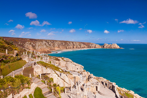 The Minack Theatre, Porthcurno, Penzance, Cornwall, South West, England, UK