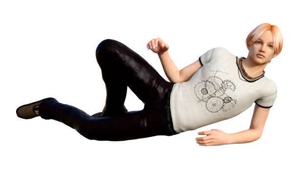 istock 3D Rendering Teenager Boy on White 1368582586