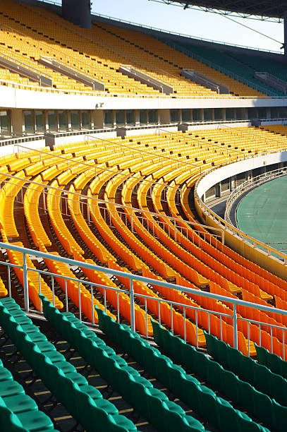 istock The yellow seat Stadium 136858296