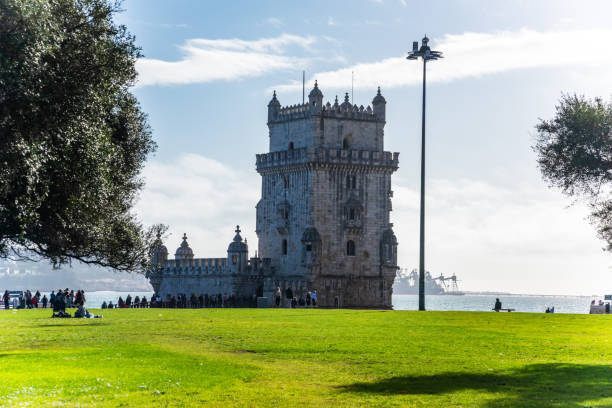 istock Belem tower in Lisbon Portugal, summer day 1368583055