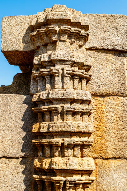 istock Stone pillar, Royagopuram (Raya Gopuram), Mahabalipuram (Mamallapuram), India 1368589591