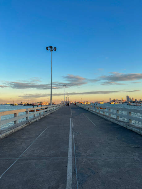 istock seaside and road in the evening 1368594745