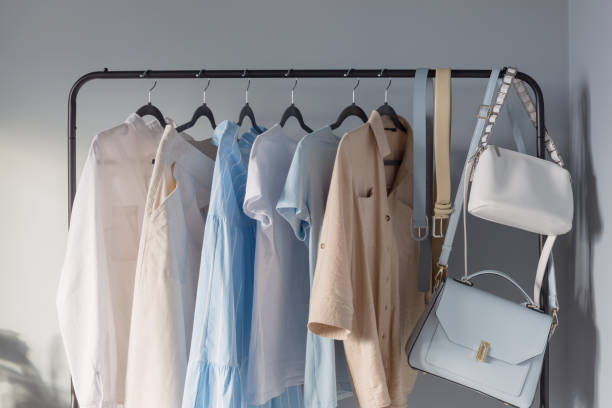 istock light colored womens summer clothes on  hanger 1368595058
